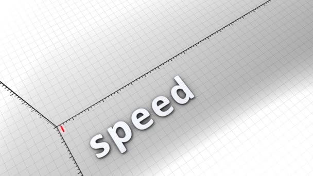 Tumbuh Grafik Animasi Grafis Kecepatan — Stok Video