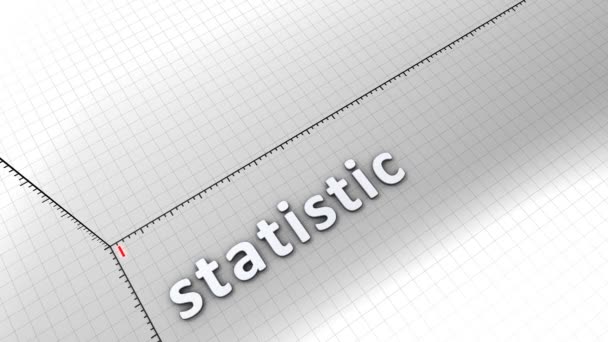 Graphique Croissance Animation Graphique Statistique — Video