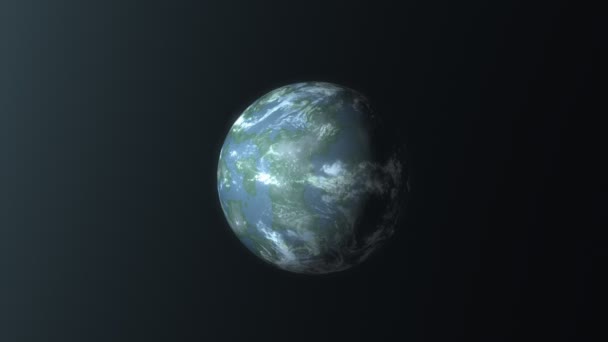 Künstlerisches Konzept Das Die Erde Wie Die Entdeckung Eines Planeten — Stockvideo