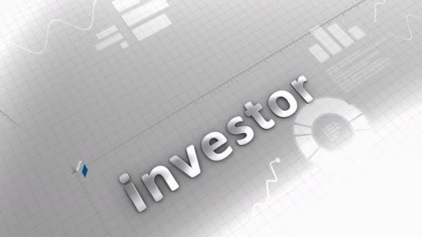 Gegenereerde Computer Investor Groeihoroscoop — Stockvideo