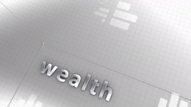 Computer Generated Wealth Growing Chart — ストック動画