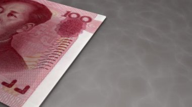 Kağıt para animasyon hareketini döndürür