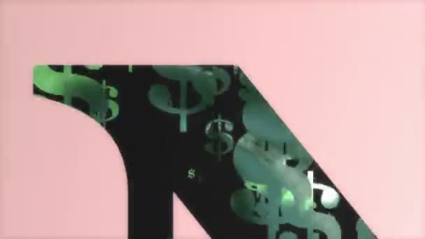 Computer Generated Bank Note Money Creative Animation — Videoclip de stoc