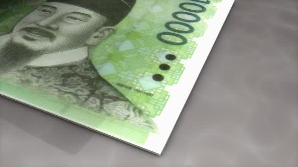 Бумажные Деньги Переворачивают Анимацию Сингапурский Доллар — стоковое видео