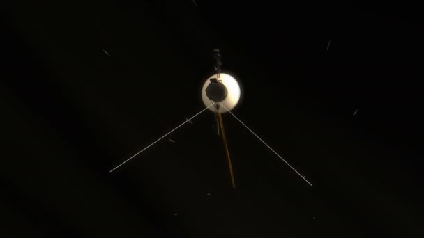 Computadora Generada Sonda Voyager Científica Nave Espacial Viajes — Vídeos de Stock
