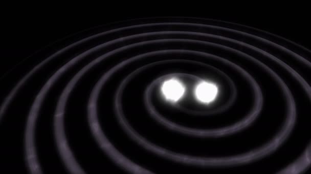 コンピュータが生成し アーティストが重力波を可視化 — ストック動画