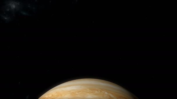 Komputer Generowany Jowisz Misji Juno Statku Kosmicznego — Wideo stockowe