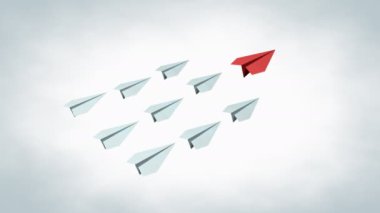 Bilgisayar üretildi, canlandırma kavramı, kağıt uçaklar.