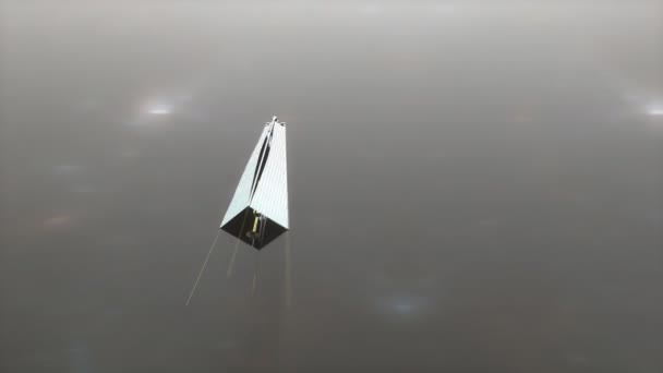 Computer Generated Solar Sail Artist Concept Rendering — Videoclip de stoc