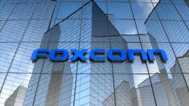 Temmuz 2017, sadece editör kullanımı, Foxconn logosu cam bina üzerine.