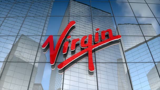 Август 2017 Года Использование Коммерческих Целях Логотип Virgin Group Ltd — стоковое видео