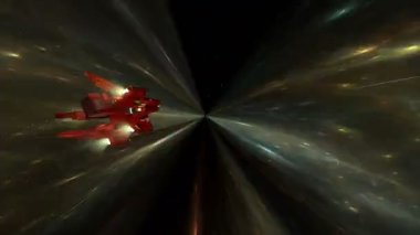 Bilgisayar üretimi, uzay gemisi, bilim kurgu konsept uzay aracı.