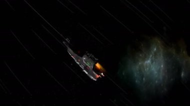 Bilgisayar üretildi, bilim kurgu uzay gemisi