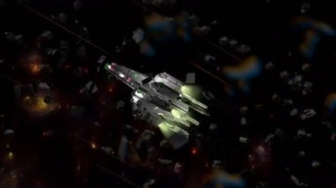 Bilgisayar üretildi, bilim kurgu uzay gemisi