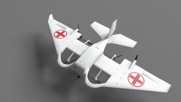 Búsqueda Rescate Drones Modelo Concepto Innovación — Vídeos de Stock