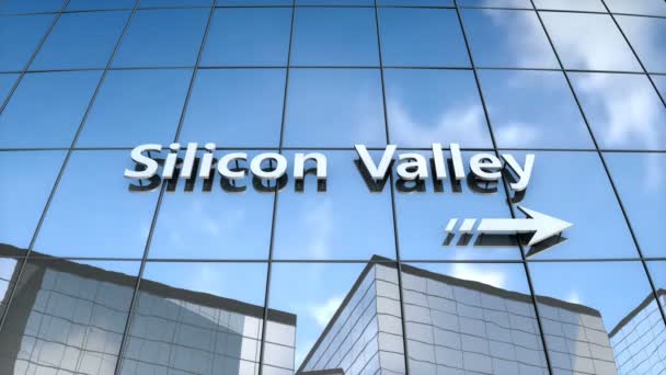 Animación Silicon Valley Building — Vídeo de stock