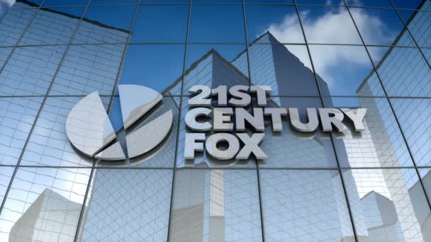 Grudzień 2017 Tylko Użytku Redakcyjnego Animacja Logo Xxi Wieku Fox — Wideo stockowe