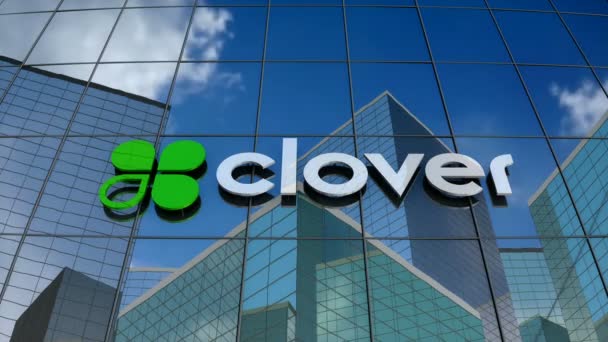 Enero 2018 Uso Editorial Solamente Animación Clover Network Inc Logo — Vídeo de stock