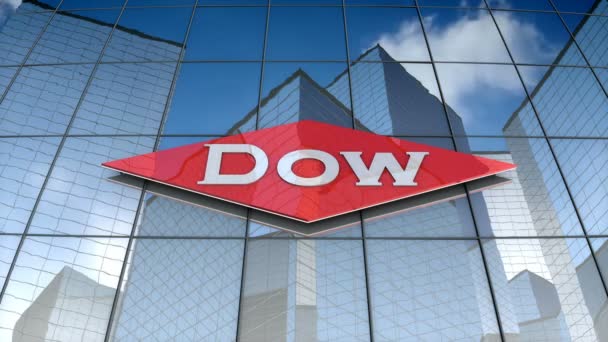 Dezembro 2017 Apenas Uso Editorial Animação Logotipo Dow Chemical Company — Vídeo de Stock