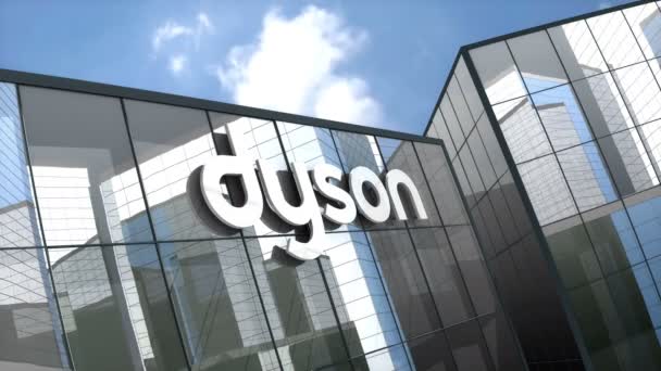 Octubre 2018 Uso Editorial Solamente Animación Logotipo Dyson Ltd Construcción — Vídeos de Stock