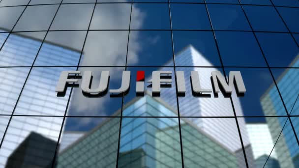 Enero 2018 Uso Editorial Solamente Animación Fujifilm Holdings Corporation Logo — Vídeos de Stock