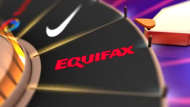 2018年11月 Equifax编辑游戏轮 — 图库视频影像