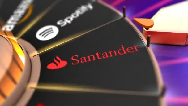Kasım 2018 Editör Oyun Çarkı Santander — Stok video