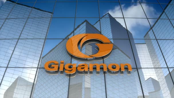 Décembre 2017 Utilisation Éditoriale Uniquement Animation Logo Gigamon Sur Bâtiment — Video