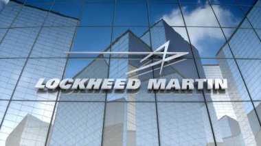 Aralık 2017, sadece editör kullanımı, 3 boyutlu animasyon, Lockheed Martin logosu cam bina.