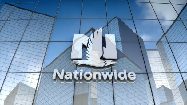 September 2017 Redaktionell Användning Endast Animation Nationwide Mutual Insurance Company — Stockvideo