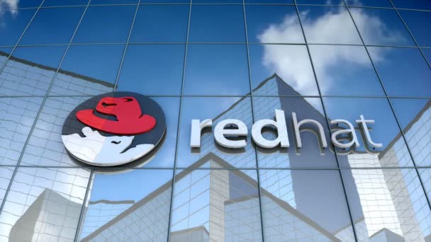 Novembro 2017 Apenas Uso Editorial Animação Red Hat Enterprise Linux — Vídeo de Stock