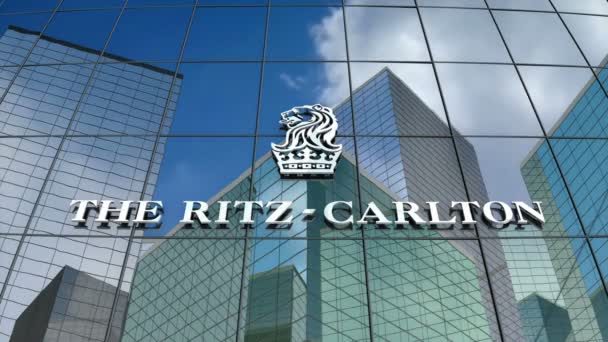 Marzo 2018 Uso Editorial Solamente Animación Ritz Carlton Hotel Company — Vídeo de stock