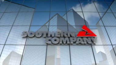 Aralık 2017, sadece editoryal kullanım, 3 boyutlu animasyon, Güney Şirketi logosu cam bina üzerine.