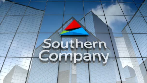 Diciembre 2017 Uso Editorial Solamente Animación Logotipo Southern Company Construcción — Vídeo de stock