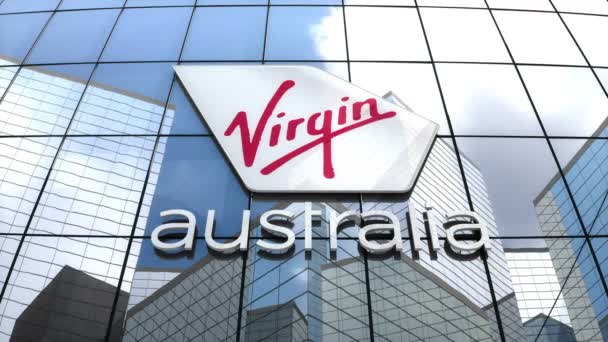 Mai 2018 Utilisation Éditoriale Uniquement Animation Logo Virgin Australia Airlines — Video