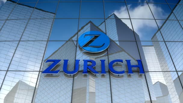 Diciembre 2017 Uso Editorial Solamente Animación Zurich Insurance Group Ltd — Vídeos de Stock
