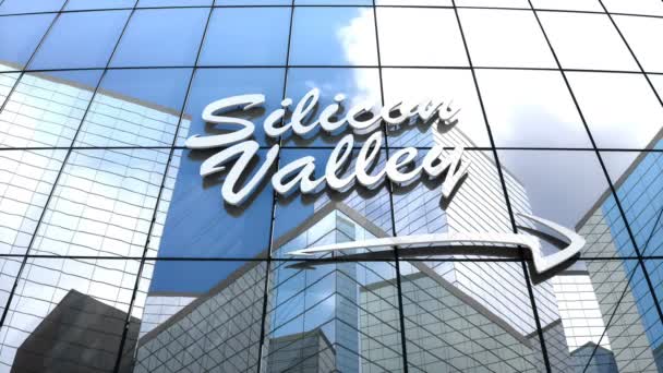 Animace Silicon Valley Building — Stock video