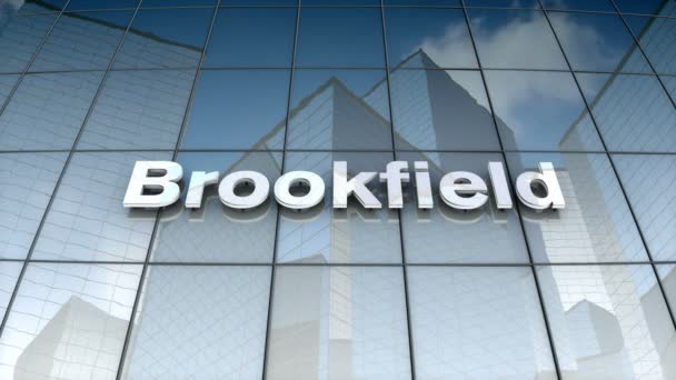 December 2017 Editorial Use Only Animation Brookfield Asset Management Inc — Stock Video