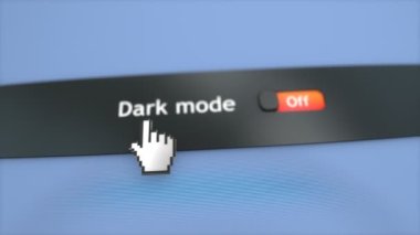 Uygulama sistemi ayarları Karanlık kipi etkinleştir.