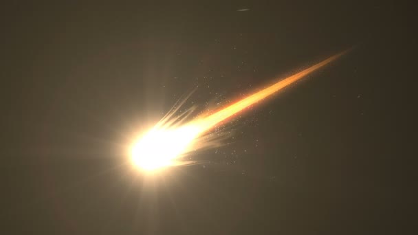 Briljante Heldere Mooie Close Uitzicht Paarse Komeet Calcium Element — Stockvideo