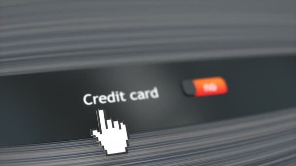 Configuración Del Sistema Solicitud Tarjeta Crédito — Vídeos de Stock
