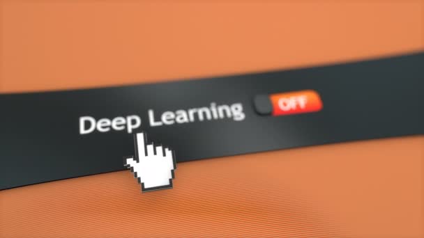 Impostazione Del Sistema Applicativo Deep Learning Enable — Video Stock