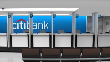 Şubat 2019, 3d animasyon, Editoryal Citibank servis sayacı