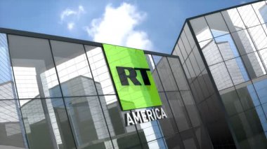 Nisan 2019, Amerika Yayınevi cam inşaatı logosu.