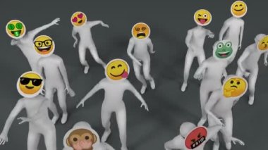 Social app emoji dancing (Emoji based on open source Noto emoji)