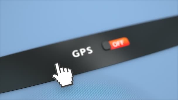 Application System Setting Gps — Stock Video