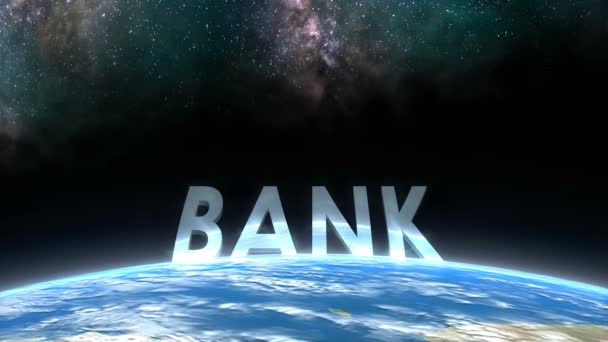 Earth Horizon View Bank — Stock Video