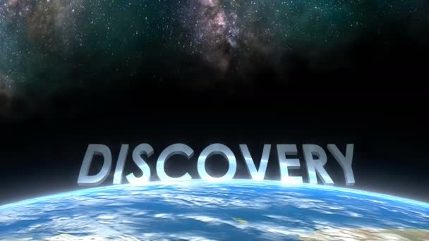 Tampilan Cakrawala Bumi Penemuan — Stok Video