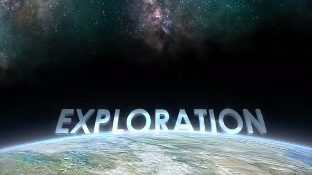 Earth Horizon View Exploration — Videoclip de stoc