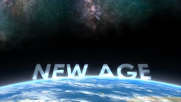 Horizont Der Erde Neues Zeitalter — Stockvideo